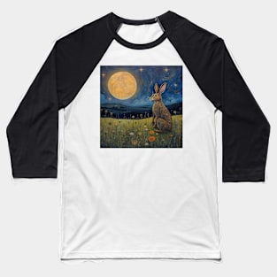 Moonlit Reverie: The Hare's Serenity 02 Baseball T-Shirt